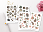 Preview: Vintage Steampunk Sticker Set